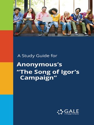 cover image of A Study Guide for Anonymous's "The Song of Igor's Campaign"